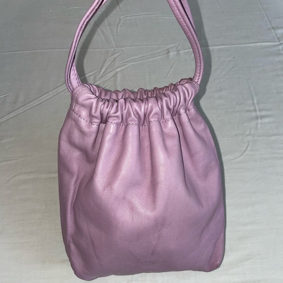 Clare V Handbags - LAVENDER NAPPA DRAWSTRING POUCH BY CLARE V.